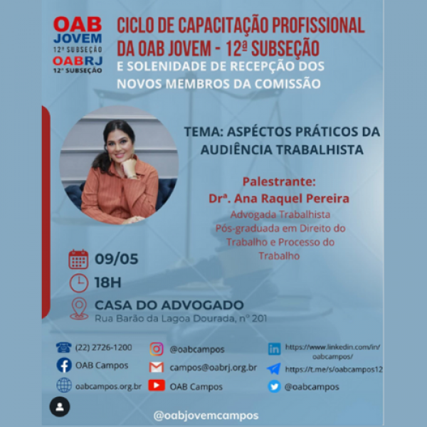 OAB-JOVEM: Ciclo de Capacitação Profissional 