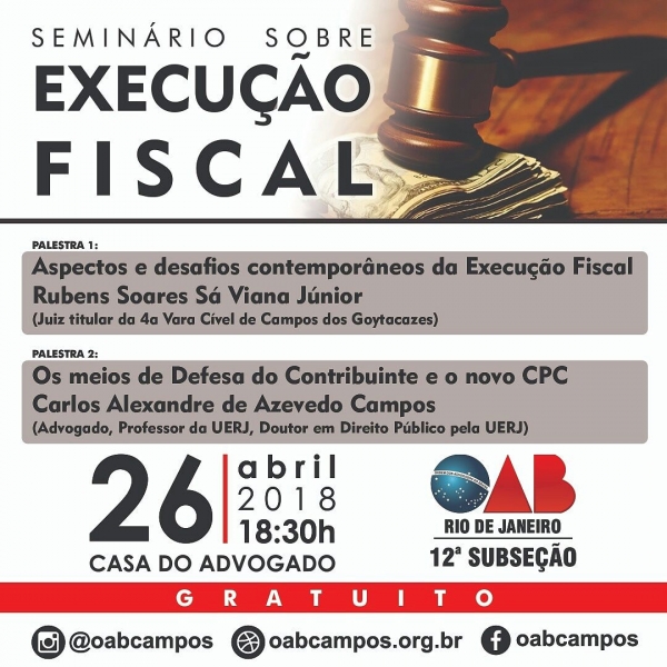 Seminário sobre Execução Fiscal