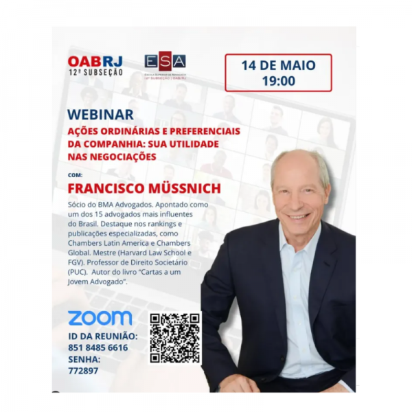 Webinar especial da Escola Superior de Advocacia