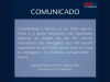 COMUNICADO