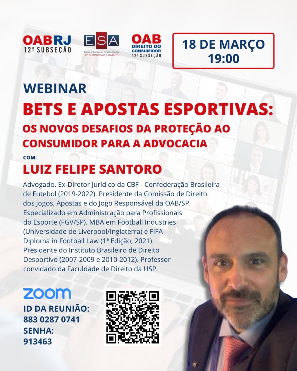 WEBINAR: BETS E APOSTAS ESPORTIVAS: Os novos desafios da proteção ao Consumidor para a Advocacia