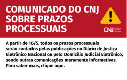 CNJ alerta tribunais sobre novas regras de contagem de prazos processuais