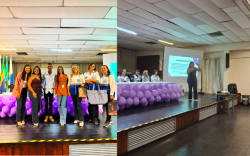 Agosto Lilás: OAB Mulher representa a 12ª Subseção em evento de conscientização na Santa Casa de Misericórdia