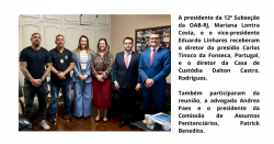 Presidente da OAB-Campos recebe Diretor de Presídios de Campos dos Goytacazes-RJ