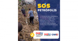 A Comissão de Ação Humanitária e a CAARJ se empenham para fornecer auxílio para Petrópolis